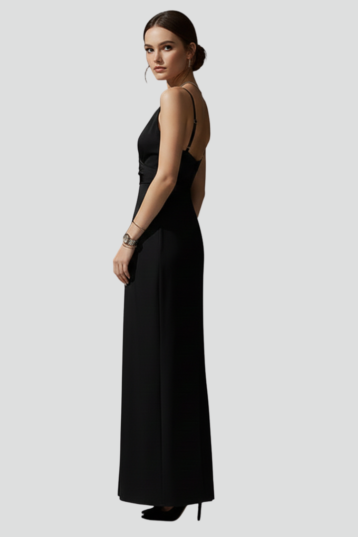 Lila | V-Neck Spaghetti Strap Dress with Side Slit