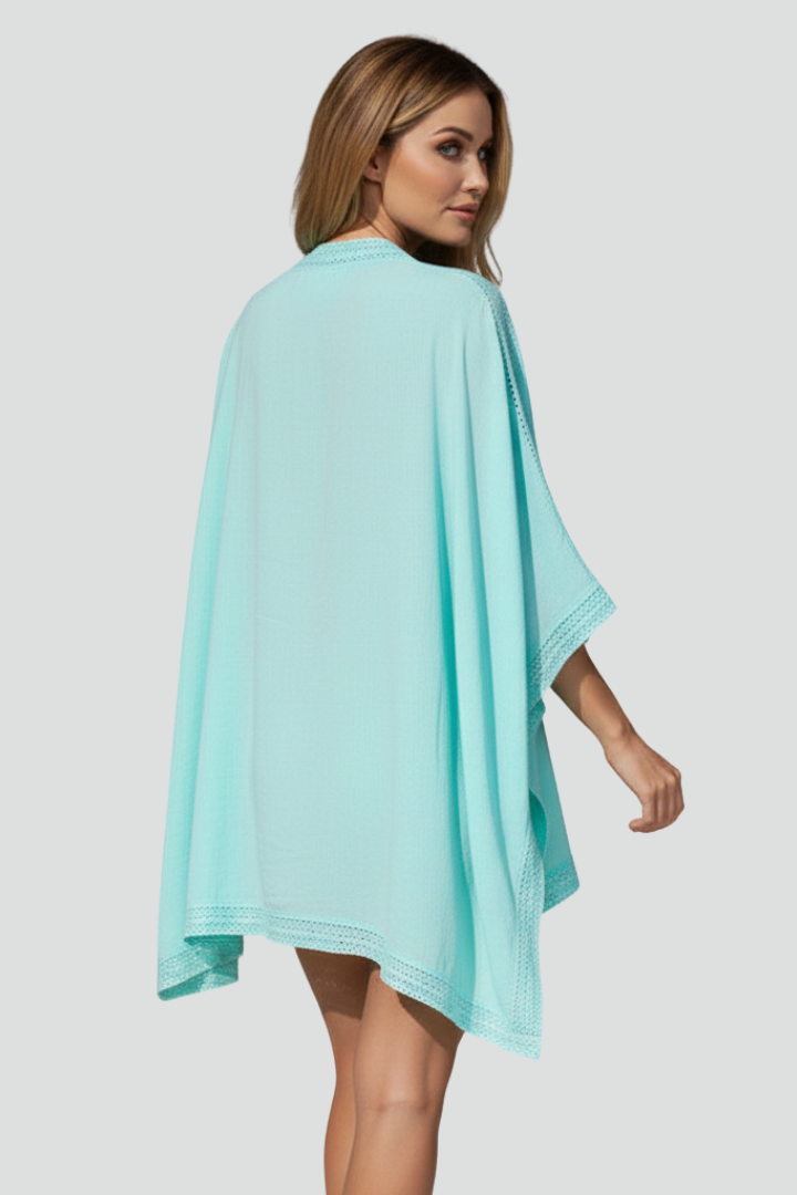 Lena | Textured V-Neck Tunic with Wide Sleeves