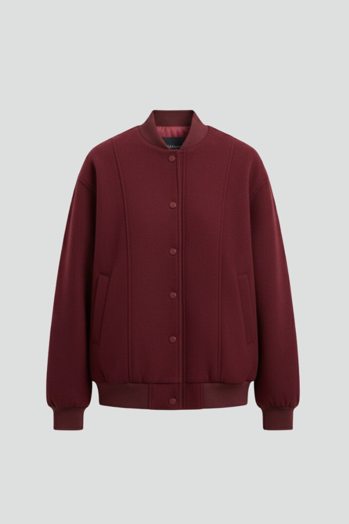 Lila | Varsity Jacket with Snap Closure