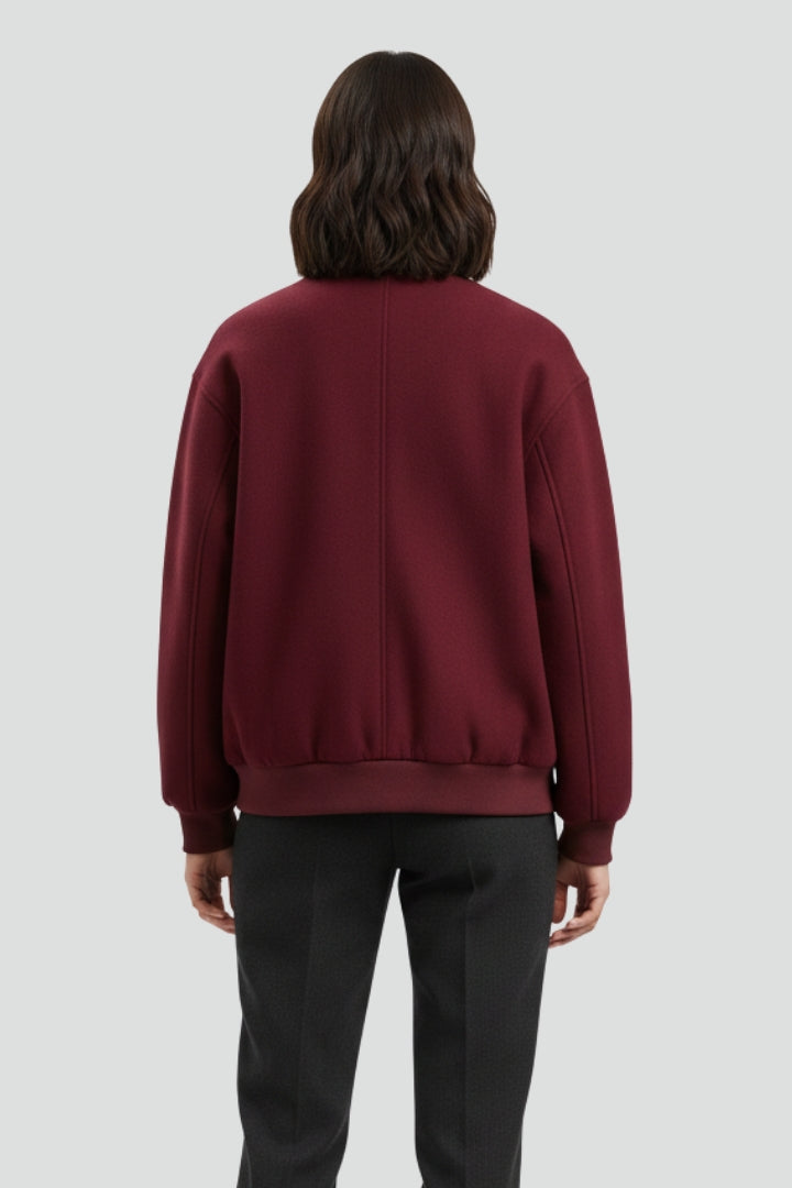 Lila | Varsity Jacket with Snap Closure