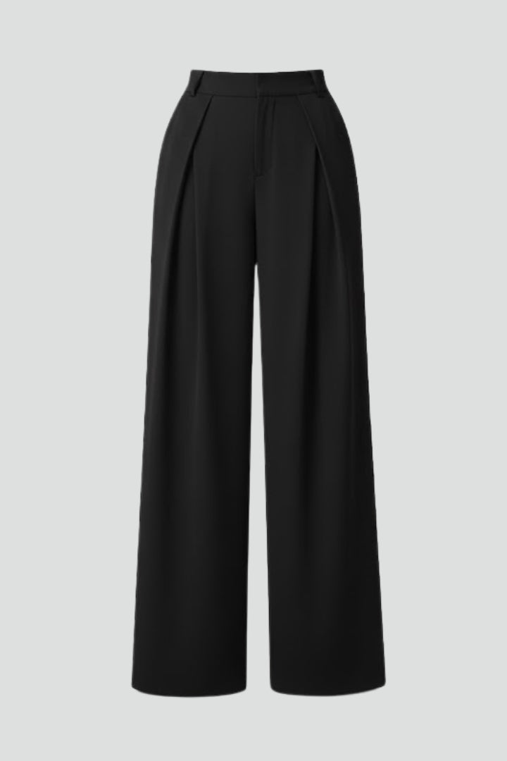 Lila | Pleated High-Rise Wide Leg Trousers