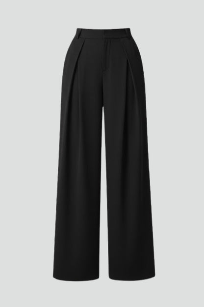 Lila | Pleated High-Rise Wide Leg Trousers