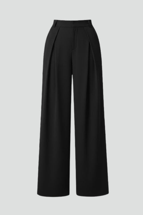 Lila | Pleated High-Rise Wide Leg Trousers