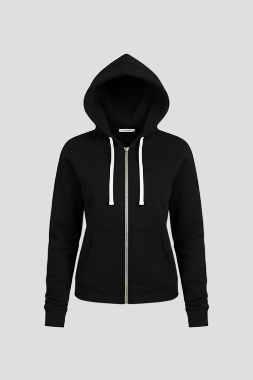 Lila | Luxe Zip Hoodie with Drawstring and Pockets