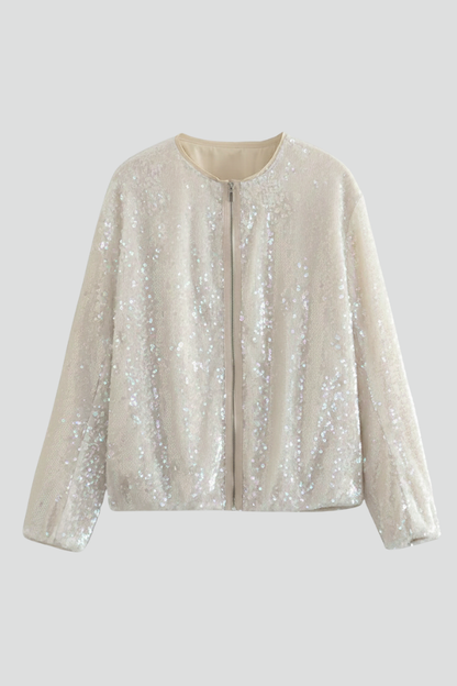 Lena | Chic Zip Jacket with Round Neckline