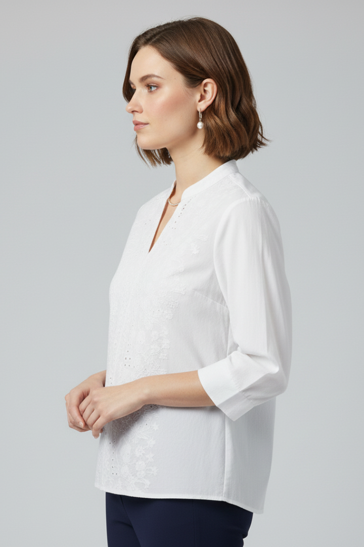 Lila | Classic Collar Long Sleeve Blouse