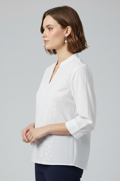 Lila | Classic Collar Long Sleeve Blouse