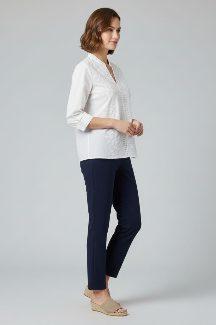 Lila | Classic Collar Long Sleeve Blouse