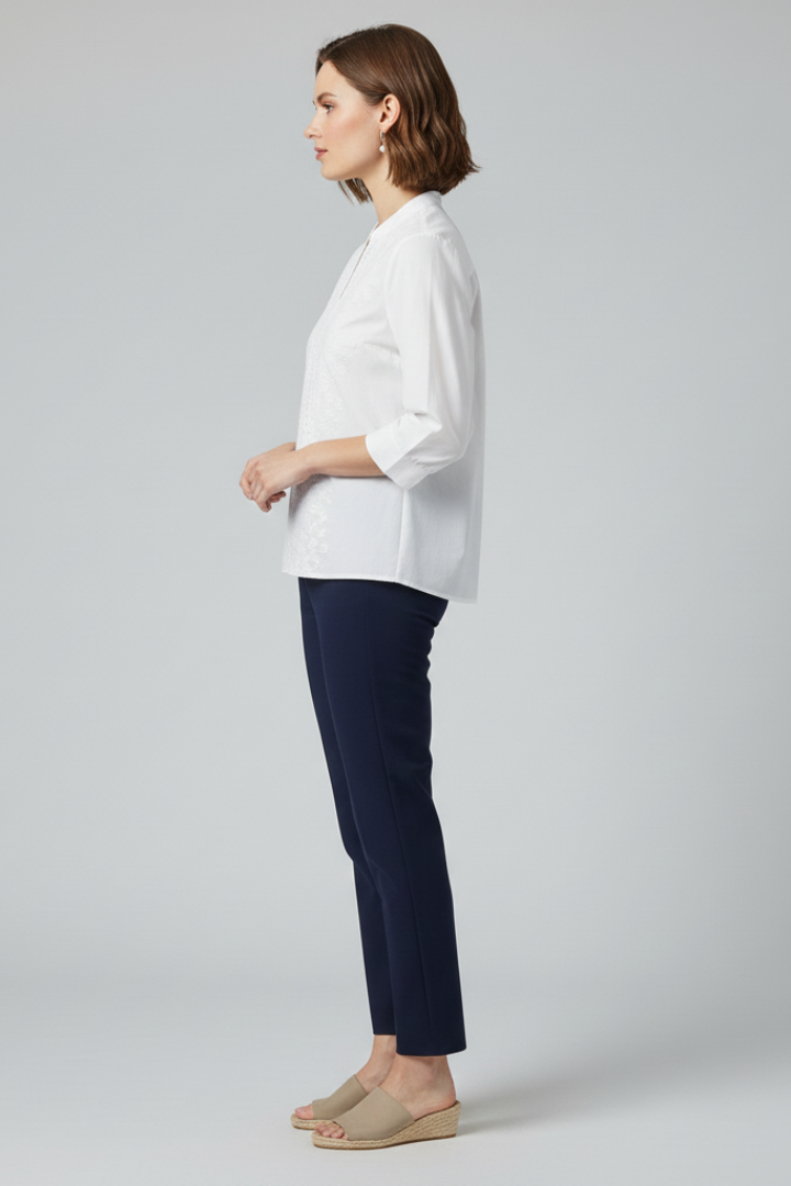 Lila | Classic Collar Long Sleeve Blouse