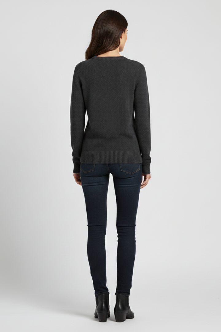Lena | Knitted Sweater with Round Neckline