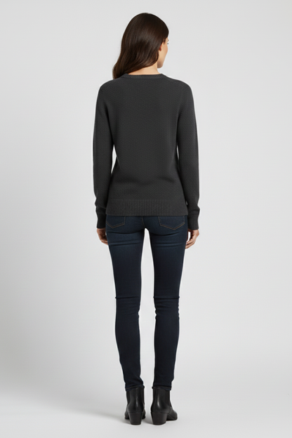 Lena | Knitted Sweater with Round Neckline