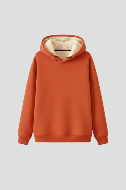 Lila | Luxe Sherpa-Lined Hoodie with Ribbed Cuffs