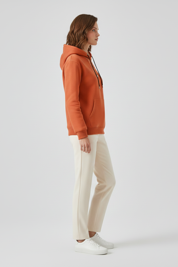Lila | Luxe Sherpa-Lined Hoodie with Ribbed Cuffs