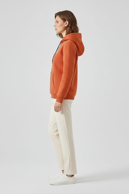 Lila | Luxe Sherpa-Lined Hoodie with Ribbed Cuffs