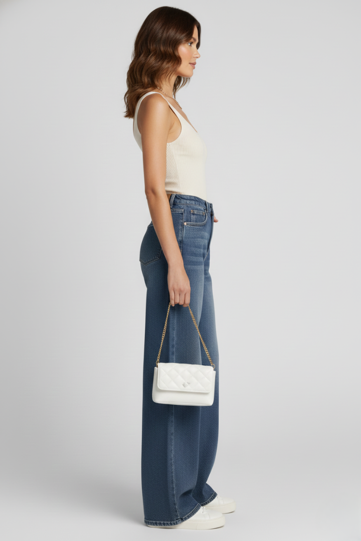 Isla | Luxe Wide-Leg Jeans with Pockets and Fleece Lining