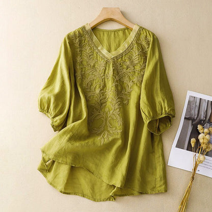 Freya | Luxe Cotton-Linen Shirt