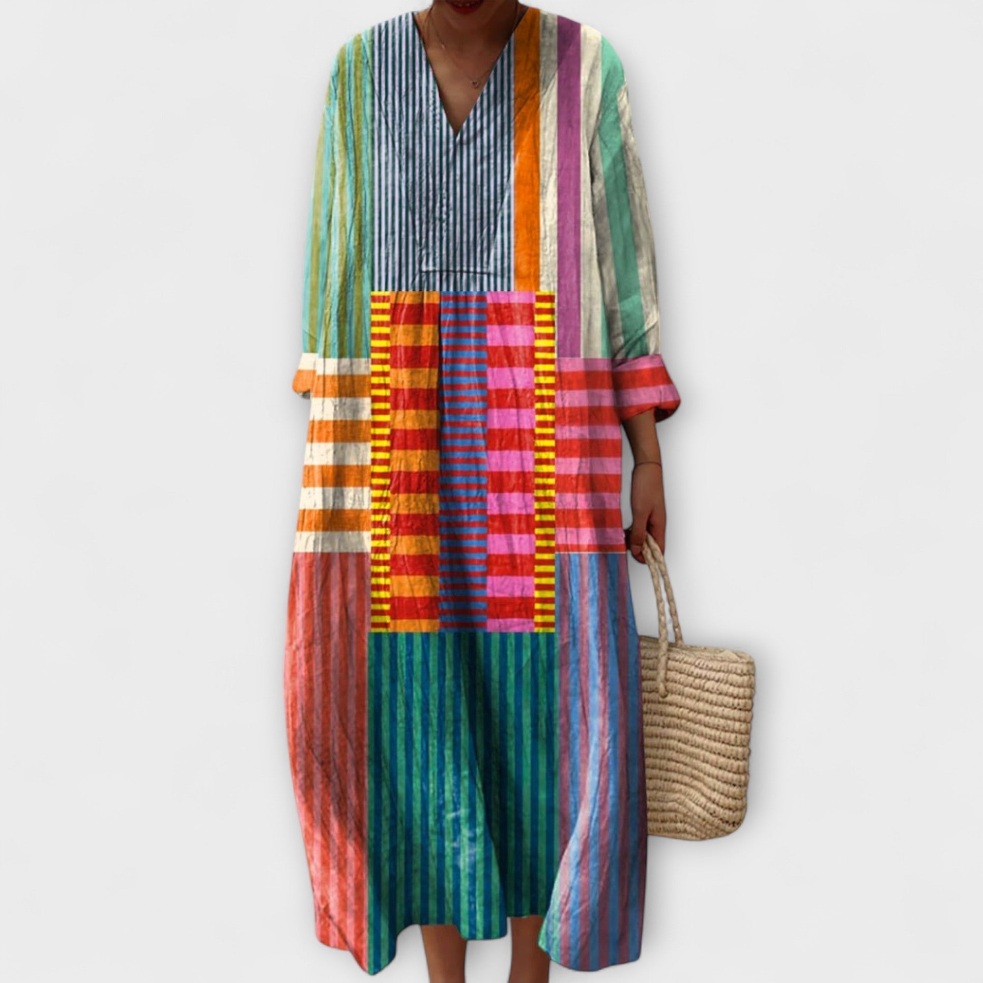 Zoe | Modern Elegant Geometric Womens Dress