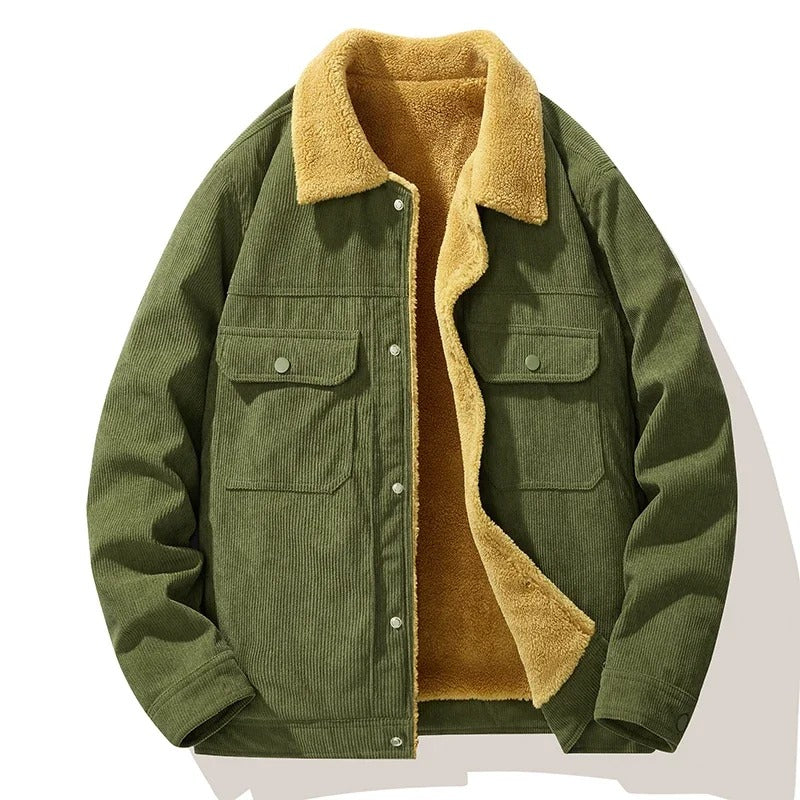 Jacqueline | Luxe Corduroy Sherpa Jacket