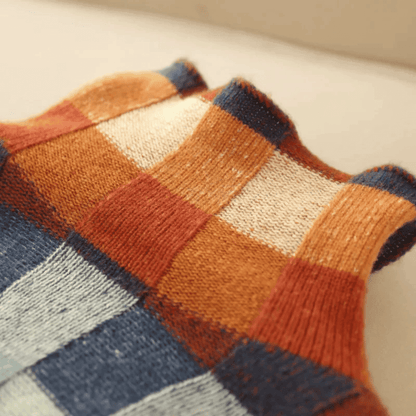 Freya | Luxe Patchwork Turtleneck Sweater