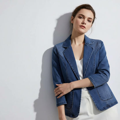 Vivienne | Organic Denim Blazer