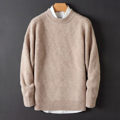 Julian | Luxe Jacquard Cashmere Sweater