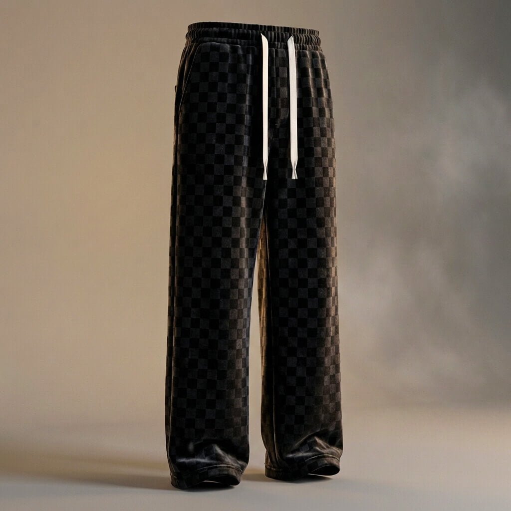 Emmett | Luxurious Checkered Corduroy Sweatpants