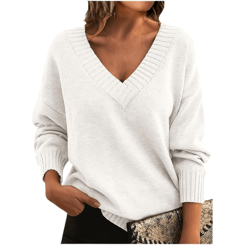 Ivy | Timeless V-Neck Cashmere Pullover