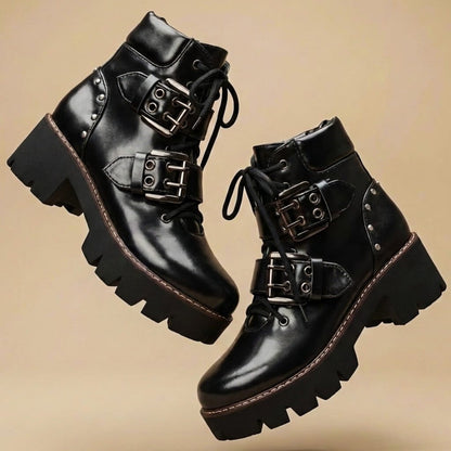 Mila | Chic Buckle Ankle Boots