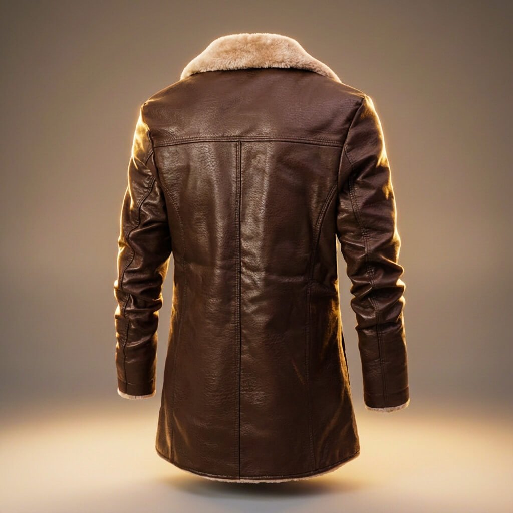 Sebastian | Luxe Leather Overcoat