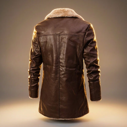 Sebastian | Luxe Leather Overcoat