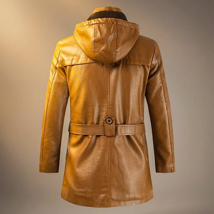 Everett | Legacy Hooded Leather Jacket