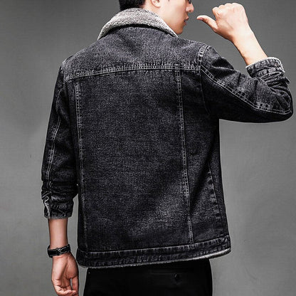 Jasper | Luxe Denim Sherpa Jacket