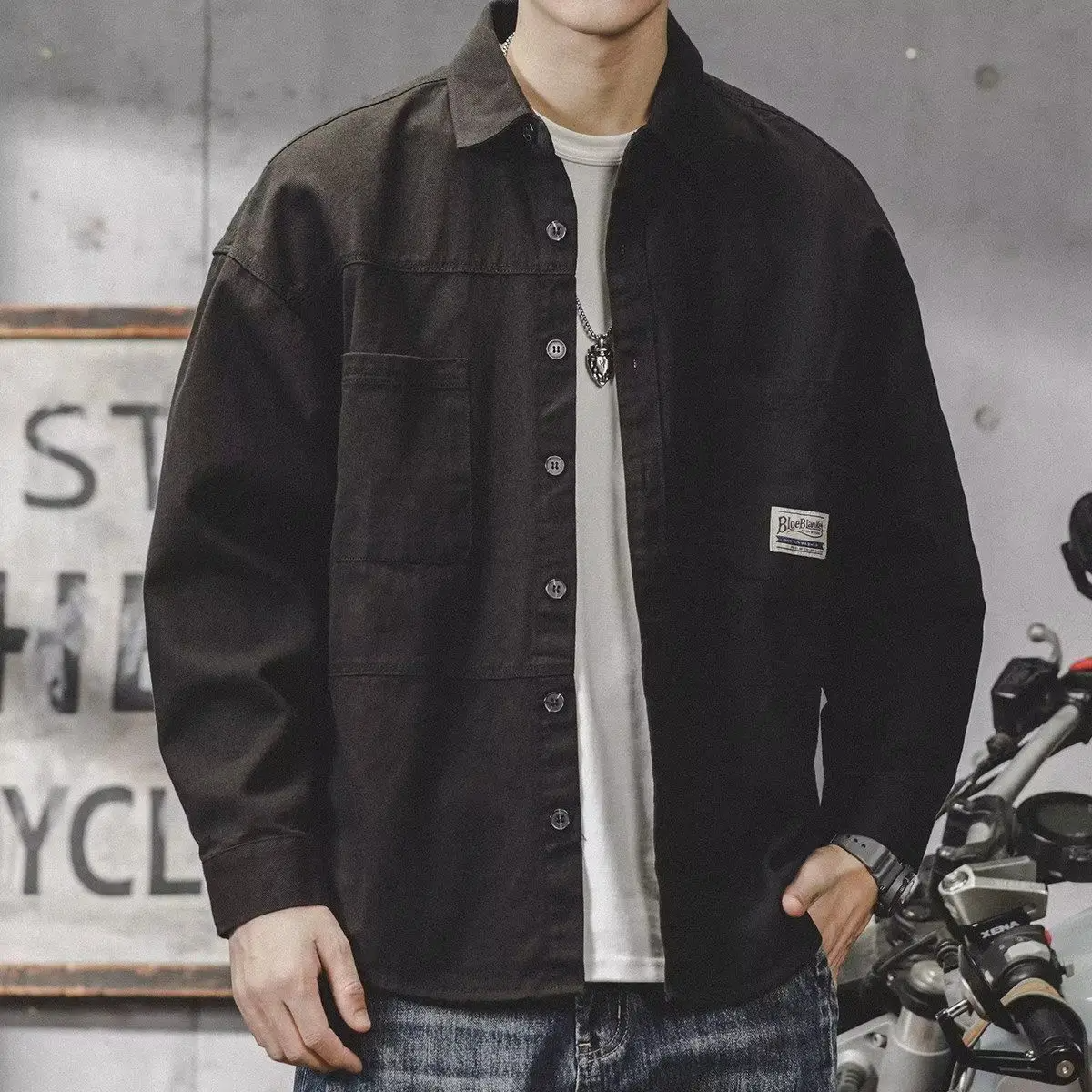 Desmond | Rugged Heavy-Duty Button-Up Shirt