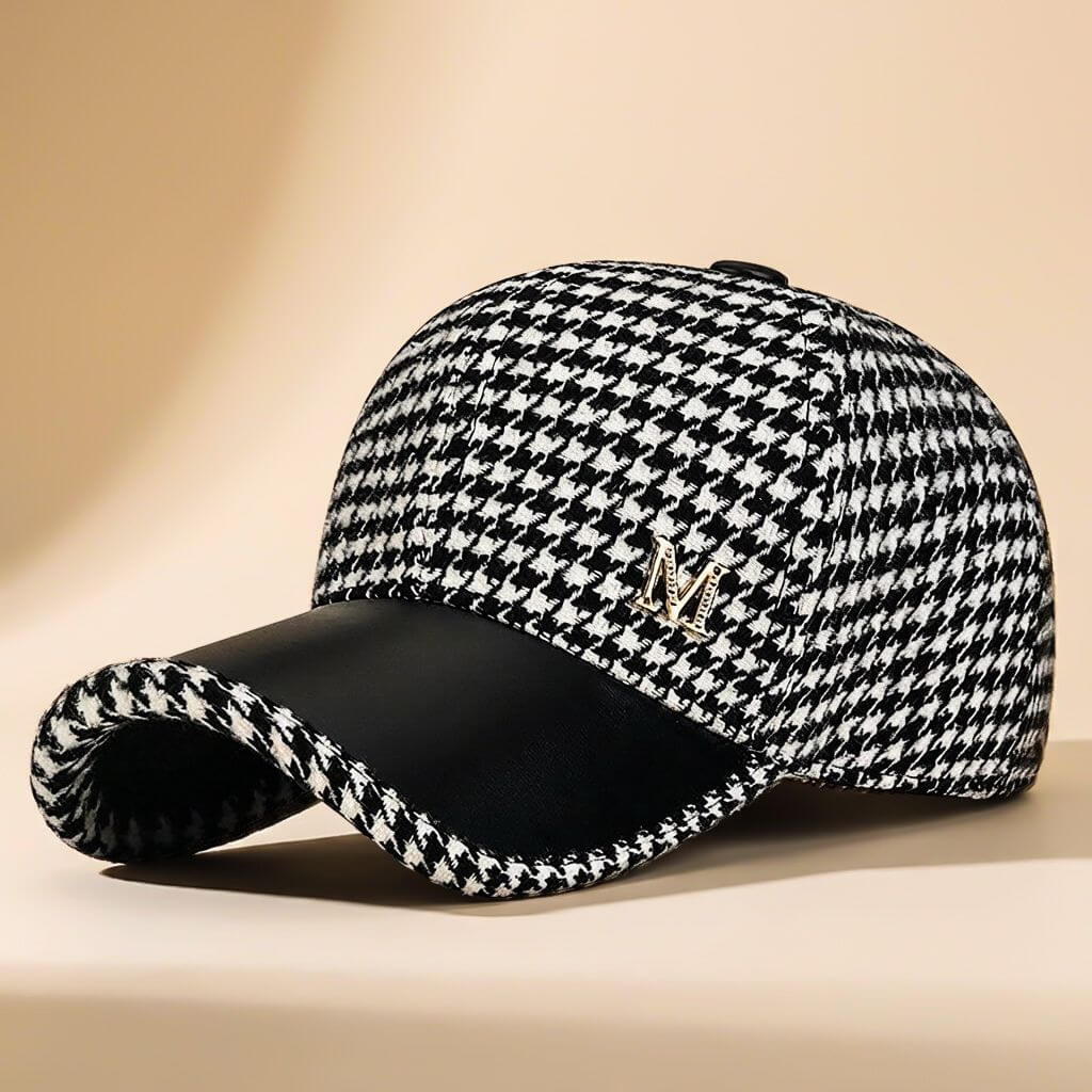 Julian | Houndstooth Wool Cap