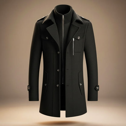 Theo | Elegant Virgin Wool Overcoat