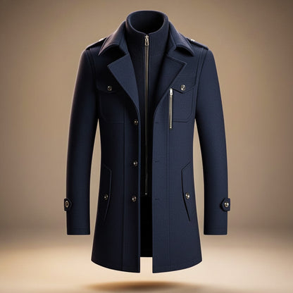 Theo | Elegant Virgin Wool Overcoat