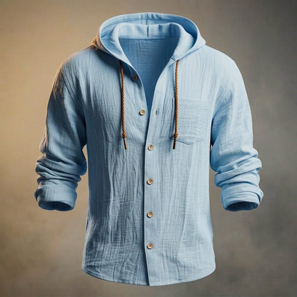 Everett | Cotton Linen Hooded Jacket