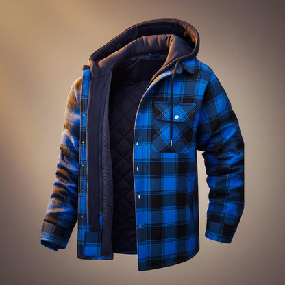Jasper | Tailored Hooded Plaid Jacket