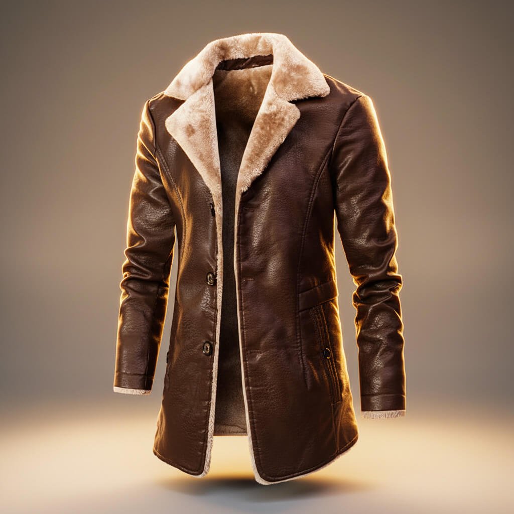 Sebastian | Luxe Leather Overcoat