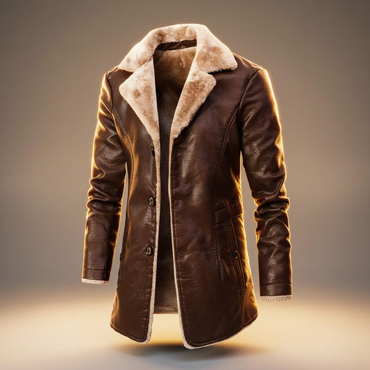 Sebastian | Luxe Leather Overcoat
