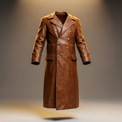 Julian | Luxe Leather Overcoat
