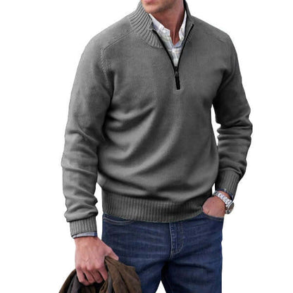 Miles | Modern Soft Knit Zip Pullover