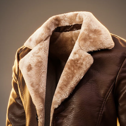 Sebastian | Luxe Leather Overcoat