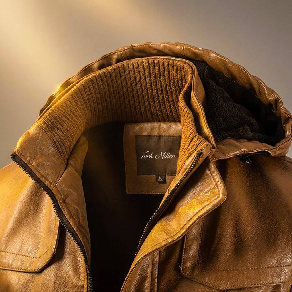 Everett | Legacy Hooded Leather Jacket