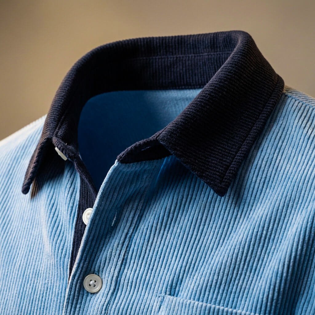 Julian | Luxe Corduroy Long Sleeve Polo