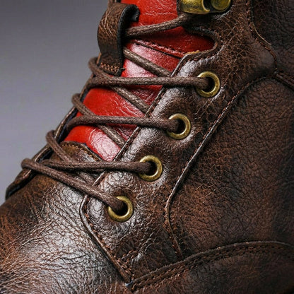 Jasper | Two-Tone Leather Boots