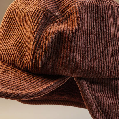Juliette | Luxe Corduroy Earflap Cap