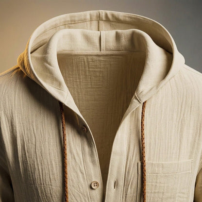 Everett | Cotton Linen Hooded Jacket