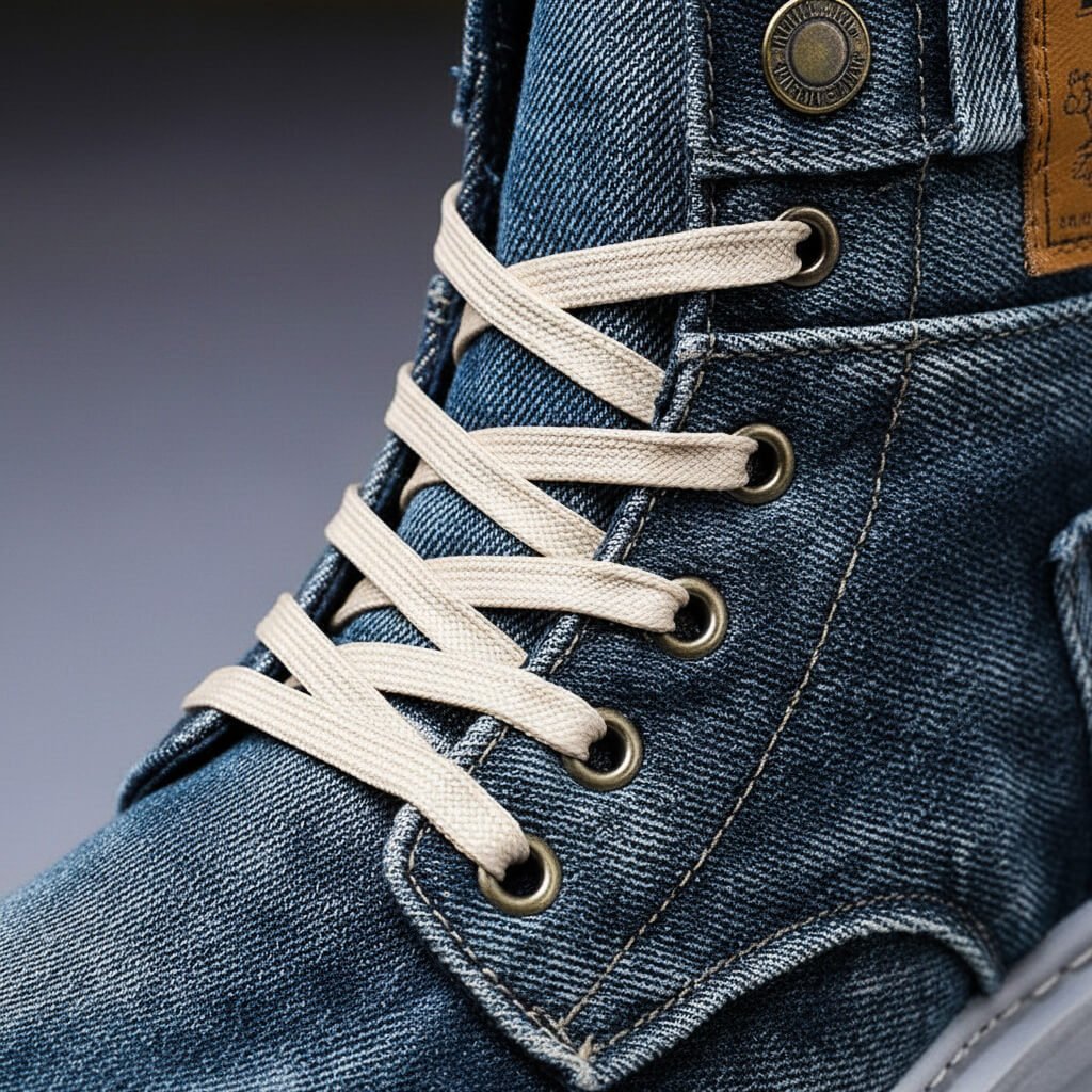 Felix | Elevated Denim High-Top Sneakers