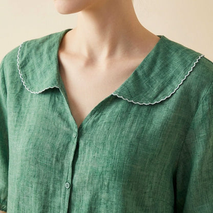 Vivienne | Elegant Cotton-Linen Blouse